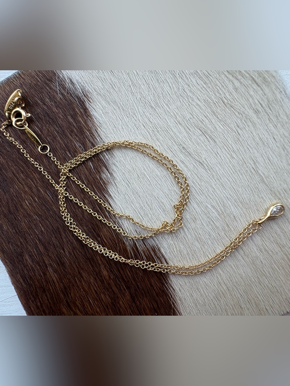 Tiffany & Co. Elsa Peretti Diamonds by the Yard Pendant Necklace - Yellow Gold - Picture 12 of 12
